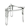 thumbnail image 1 of Support de Poêle Pliant en Acier Inoxydable Trépied de Poêle pour Gril Support de Poêle d'Extérieur Réglable Support Triangulaire Pliable Tablette de Poêle Pliable pour Randonnée en Plein Air Plein Air Survie, 1 of 9