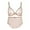 Beige, variant on Women's Underwire Sheer Bra and High Waist Panties Sets