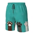thumbnail image 4 of Fotbe Cute Cat Paw And Dog Trajes de Baño Estampados para Hombre, Shorts de Verano de Secado Rápido, Ropa de Playa, Bañadores-X-Large, 4 of 6