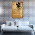 thumbnail image 5 of ADALE The Raven Poem Vintage Poster Edgar Allan Poe Quotes Poster Print Wall Artwork for Living Room Painting Pictures Canvas Kitchen Giclee Print Unframed 18x12 Inch, 5 of 7