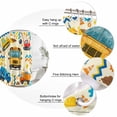 thumbnail image 3 of 60x72 Inch Shower Curtains for Bathroom, Yellow Cartoon Truck Fabric Bath Curtain Decor, Cute Engineering Vehicle Waterproof Restroom Curtains Shower Set Accessories with 12 Hooks 60 Inch, 3 of 7