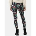 No Boundaries Holiday Printed Ankle Leggings, Women's and Women's Plus