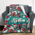 thumbnail image 5 of Custom Christmas Name Blanket for Kids Adults, Personalized Merry Christmas Elk Christmas Tree Fleece Throw Blankets, Christmas Customized Gifts for Family Friends Mom Dad Grandma Grandpa, 5 of 6