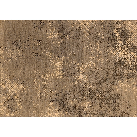 Ahgly Company Indoor Rectangle Oriental Brown Industrial Area Rugs, 4' x 6'