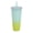 Gradient G-Y, variant on LUSQI Durian Straw Tumbler Double Wall Insulated Plastic Cup Trendy Creative Large Capacity Water Bottle With Multi Colors