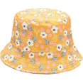 thumbnail image 4 of CoCopeaunts Summer Bucket Hat for Women Small Floral Pattern Basin Hat Double-Sided Wear Sun Caps Outdoor Travel Sunscreen, 4 of 8