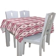 thumbnail image 2 of EREHome Wine Red Wave And Spots Tablecloth 60x84 inches, 2 of 4