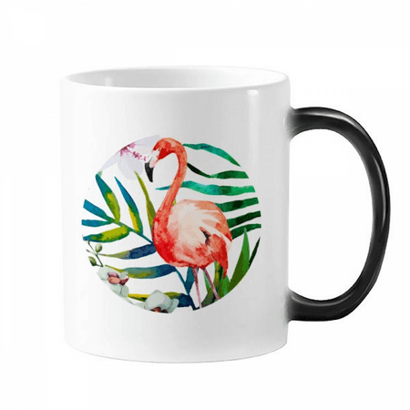 

Tropical s Flango Flowers Changing Color Mug Morphing Heat Sensitive Cup With Handles 350ml