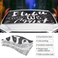 thumbnail image 3 of Kdxio In Pizza We Crust Art Print Front Windshield Sun Shade,Folding Auto Sunshade for Car Truck SUV-Medium, 3 of 5