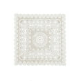 thumbnail image 2 of Square Lace Tablecloth, 90x90cm White Embroidered Table Cover, Polyester Fabric for Dining Tables, Coffee Tables, and Wedding Decor, 1 Piece, 2 of 7