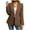 Brown, variant on BXINGOHAI Women's Blazer Business Casual Lightweight Suit - Long Sleeve Slim Fit Work Office Jacket with Pockets Beige S