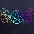 thumbnail image 3 of CafePress - Colorful Pentacle Women's V Neck T Shirt - Women's V-Neck Dark T-Shirt, 3 of 4