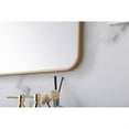 thumbnail image 5 of Soft corner metal rectangular mirror 22x40 inch in Brass, 5 of 5