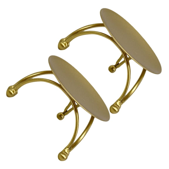 Moluckfu 2Pcs Iron Art Candle Holders Simple Style for Office and Home