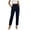 Dark Blue, variant on Womens Dress Pants High Waisted Business Casual Ankle Length Trousers Work Office Tapered Pants with Pockets
