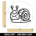 thumbnail image 2 of Cute Snail with Mail Gastropod Self-Inking Rubber Stamp Ink Stamper - Dry Pad (No Ink) - Mini 1/2 Inch, 2 of 7