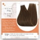 thumbnail image 3 of Extensiones de cabello con cinta adhesiva, cabello humano real, 24 pulgadas, color 4, marrón medio, extensiones de cab, 3 of 5