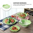 thumbnail image 2 of Miangastore 1pc Ceramic Children Bowl Delicate Ceramic Plate Chinese Cabbage Tableware, 2 of 8