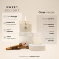 thumbnail image 3 of Kit 3 Velas De Soya | 250 g | Aromas: Helado de Fresa, Dulce De Chocolate, Té Chai | Duración 50 Hrs | Kit Sweet Delight | B Life., 3 of 7