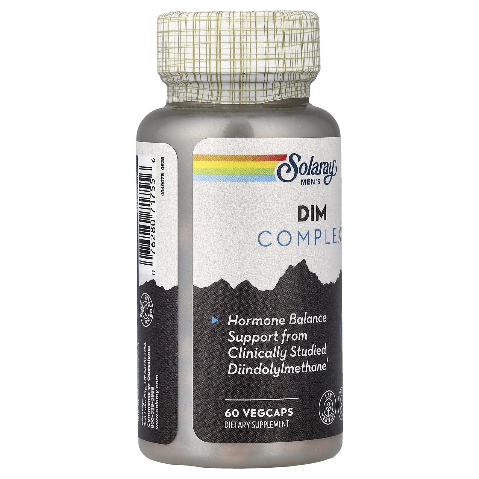 Solaray Men's DIM Complex, 60 VegCaps