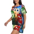 thumbnail image 2 of Lsque inside out 2 Women's Short-Sleeved Pajama Set - 2 Piece Soft and Lightweight Sleepwear Set-Small, 2 of 9