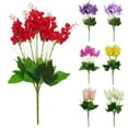 thumbnail image 1 of harmtty Delicate Simulation Bouquet Decorative UV-resistant Fake Hyacinth Blossom Bunch Photography Props ,Rose Red, 1 of 8