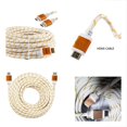 thumbnail image 3 of CableVantage PREMIUM HDMI CABLE Cord 100FT For BLURAY 3D DVD PS4 Xbox OneHDTV XBOX LCD HD TV 1080P v1.4 High Speed Braided Nylon HDMI Cable Braided WHITE, 3 of 3