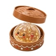 thumbnail image 2 of Christmas Gingerbread Dumpling Squishy Toys, Glitter Gingerbread Edition Dumpling, Stress Relief Sensory Squeeze for Holiday Gifts Party Favors, 2 of 8