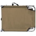 thumbnail image 4 of vidaXL Patio Lounge Chair Folding Sunlounger Outdoor Sunbed with Canopy Steel, 4 of 7