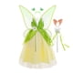 thumbnail image 1 of Disfraz de princesa Tiana de rana para niñas, disfraz de Halloween, fiesta de Navidad, flor verde, alas de hada, Carnaval, Tinker Bell, vestido, 1 of 4