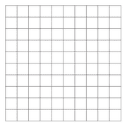 Geyer Instructional Static Cling Graph Paper, 10"in x 10"in