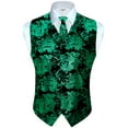thumbnail image 2 of Gioberti Men's Formal 4pc Paisley Vest Necktie Bowtie and Pocket Square, 2 of 6