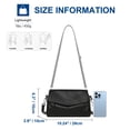 thumbnail image 3 of URSOFINE Genuine Leather Crossbody Bag for Women Flap Over Shoulder Handbag Multi-Pocket Small Hobo Purse for Daily Use, 3 of 7