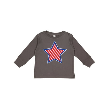 

Inktastic Patriotic Star and Stripes Gift Toddler Boy or Toddler Girl Long Sleeve T-Shirt