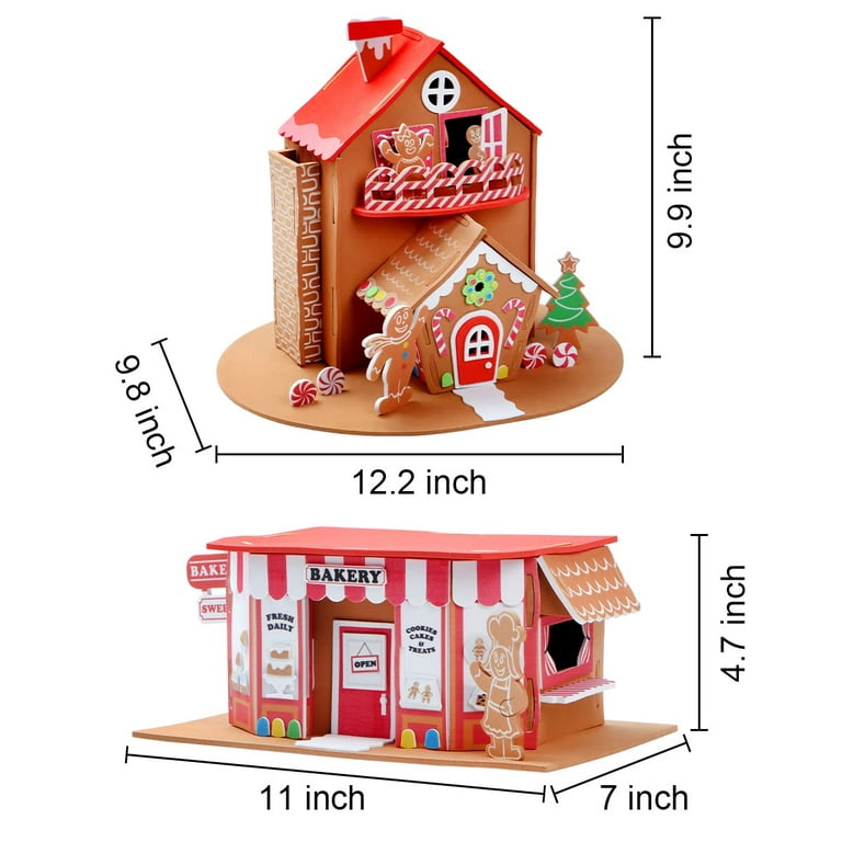 GINGERBREAD HOUSE Foam Craft Kit/ Gingerbread House 3D Craft Kit