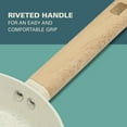 thumbnail image 6 of Gibson Home 137727.01 9.5 in. Marbleton Ceramic Nonstick Aluminum Frying Pan, Cream, 6 of 8