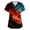 Red, variant on Halloween Costume Scrubs for Women - V-Neck Side-Slit Printed, Pockets, Short Sleeve Medical Uniform, Cute Nurse Workwear,Beige M