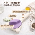 thumbnail image 3 of 4 in 1 Multi-Purpose Jar Opener, Handheld Can Opener with Easy Grip, Multi Size Lid Tool for Jars Cans Wine Bottles, Home Kitchen Helper (1), 3 of 7