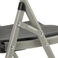 thumbnail image 5 of Norwood Commercial Furniture Heavy-Duty Indoor/Outdoor Blow-Molded Plastic Folding Chair (Pack of 4) Black, 5 of 7