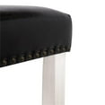 thumbnail image 6 of Home Square 24" Saddle Seat Rubberwood Counter Stool in Black - Set of 2, 6 of 8