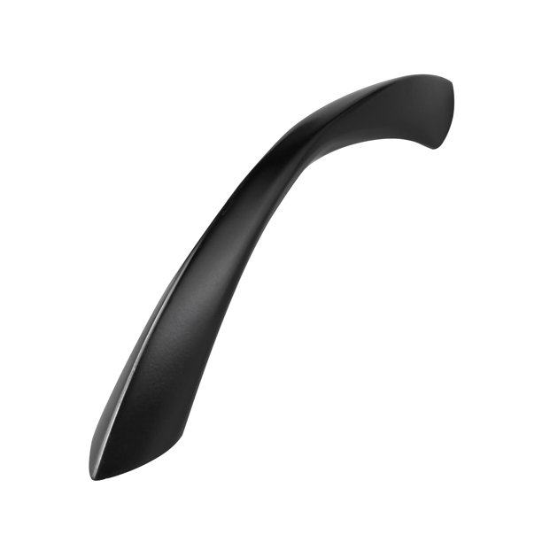 Tiradores para gabinete JIASENBAO negros de 7.6 cm, arco retorcido, negro mate