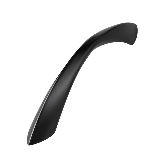 Tiradores para gabinete JIASENBAO negros de 7.6 cm, arco retorcido, negro mate