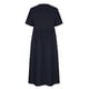 thumbnail image 5 of Puntoco Vestido Suelto De Algodón Y Lino Con Botones De Color Sólido Informal De Verano Para Mujer Vestido Suelto De Manga Corta Con Cuello Redondo Azul Oscuro L,Regalos Para Mujer Joven, 5 of 6