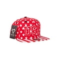 thumbnail image 2 of Stars and Stripes USA Snapback Cotton Hat - Red, 2 of 2