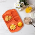 thumbnail image 2 of CNKOO Wheat Portion Control Dinner Plates  Unbreakable Adult Separate Plates  Compartment Square Kids Food Divider Plates Microwaveable  Great For Healthy Eating And Weight Loss, 2 of 5