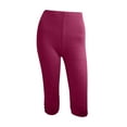 thumbnail image 5 of Yoga Pants Women's Plus Size Fashion Womens Knee Length Leggings Solid Color Fitness Running Solid Sports Yoga Capris Pants Workout Sets For Women, 5 of 5