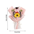 thumbnail image 3 of Ramo de peluches con aroma a girasoles para graduación: un adorable peluche con aroma a girasoles, tejido suave y decoración festiva para ceremonias o fiestas de graduación., 3 of 5
