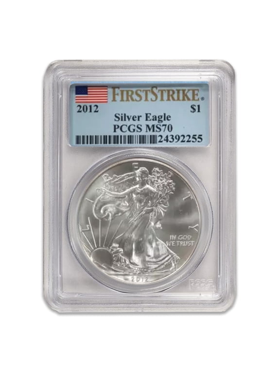 2012 $1 American Silver Eagle Coin MS70 PCGS 1 oz of .999 Fine Silver Coin