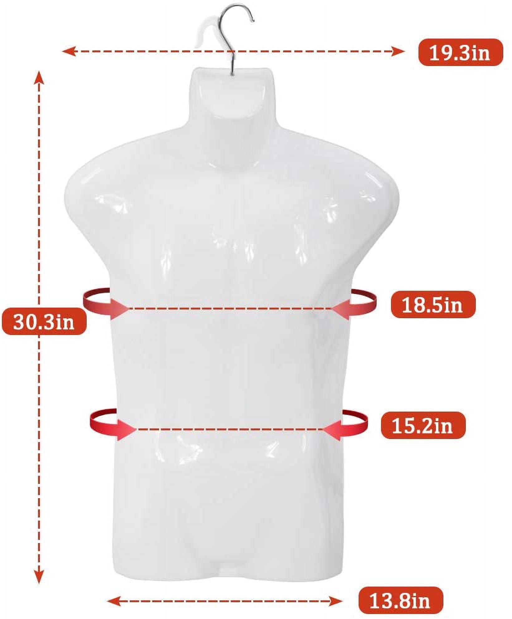 FDW 4PCS 30 inch Adjustable Sewing Mannequin,Stable Hook, Perfect for Display(White)