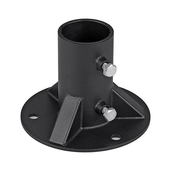 Base Chain Link Fence Pole Floor Flange,Heavy Solid Fence Post Concrete Mount